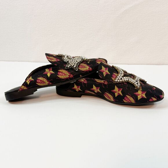 Sam Edelman Circus | Pelham Scarab and Stars Rhinestone Mules Slides | Sz 6.5 - Picture 2 of 7